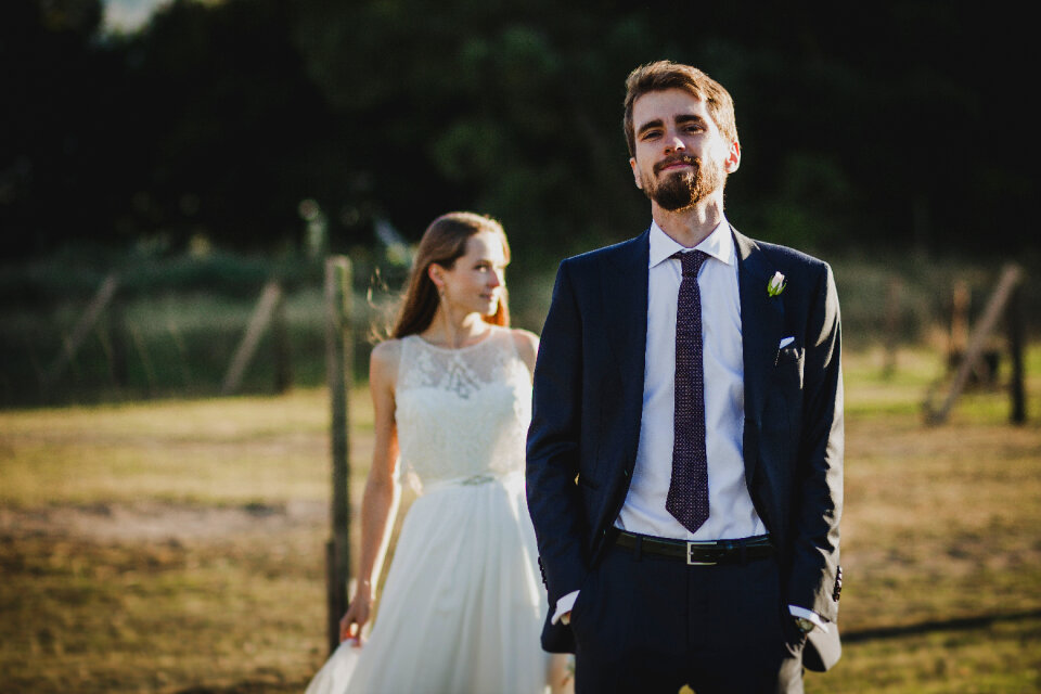 Groom and bride photo