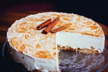 Cinnamon cheesecake photo