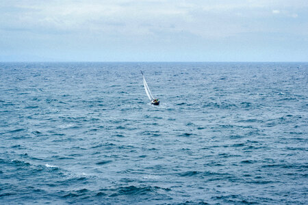 Small sailing boat photo