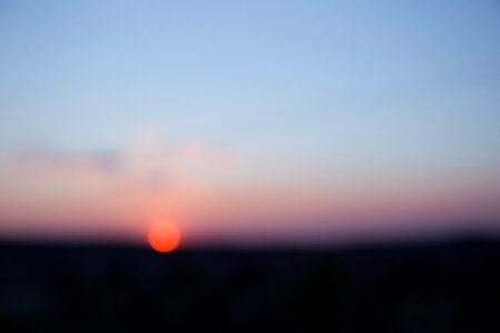 Blurry sunset photo