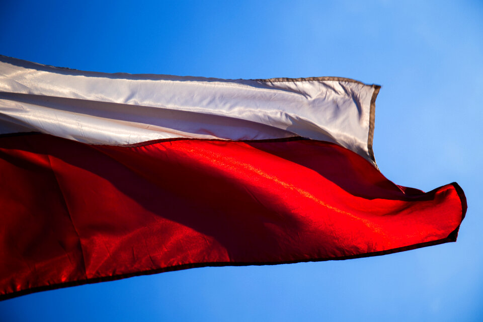 Polish flag 2 photo