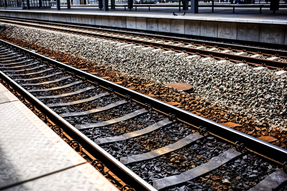 Railroad tracks photo