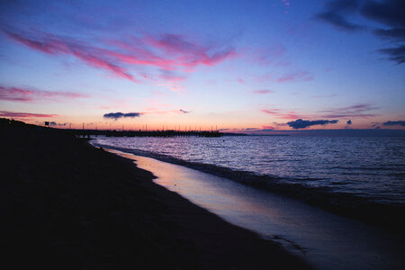 Sunset at seashore 2 photo