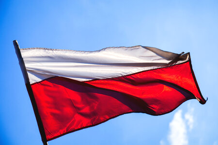 Polish flag photo