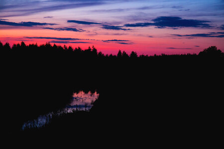 Sky at dusk