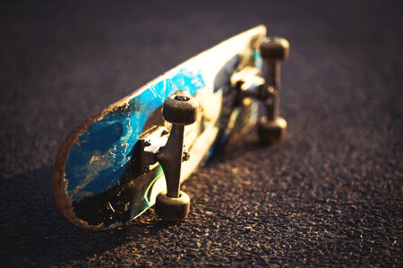 Laying skateboard 2