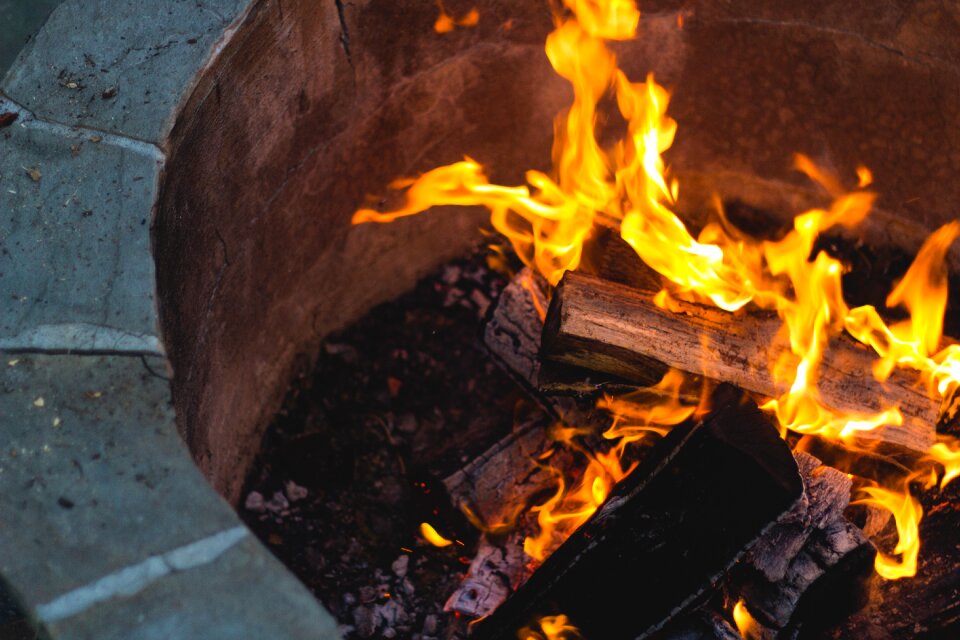 Free stock photo of bricks, fire, fireplace