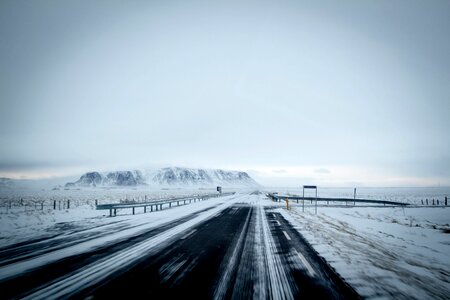 Road With Snow photo