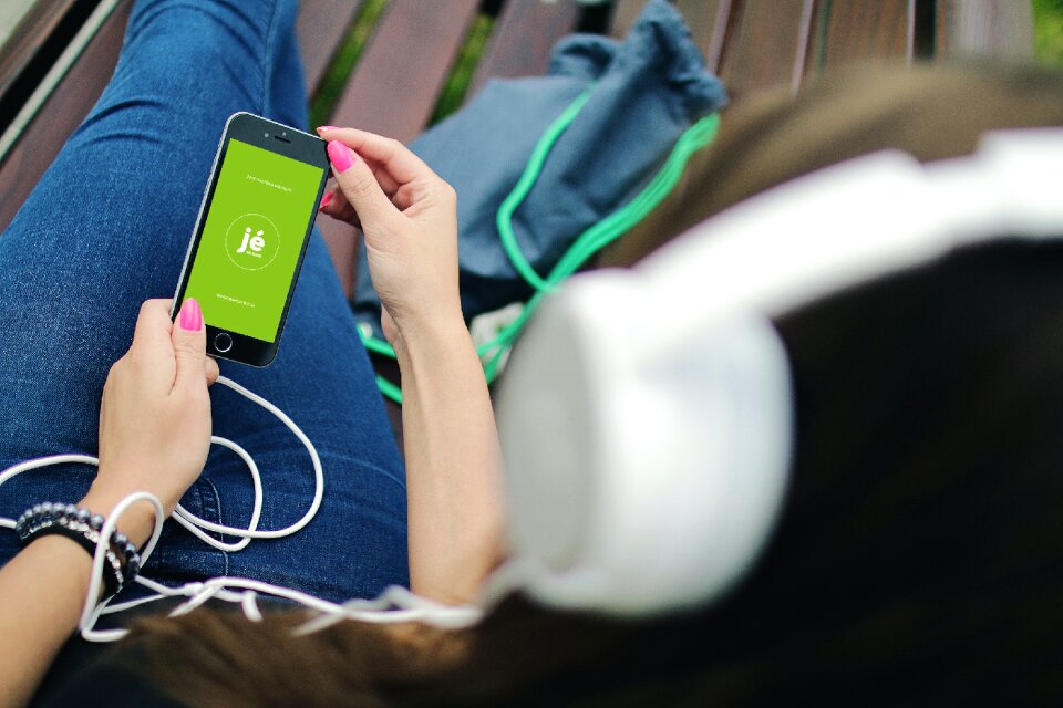 Free stock photo of girl, hands, headphones