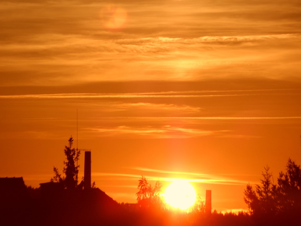 Twilight nature reddish