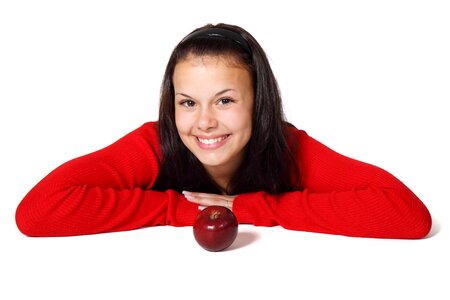 Free stock photo of apple, diet, female photo