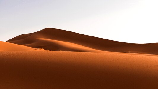 Desert Sand Under Clear Sky
