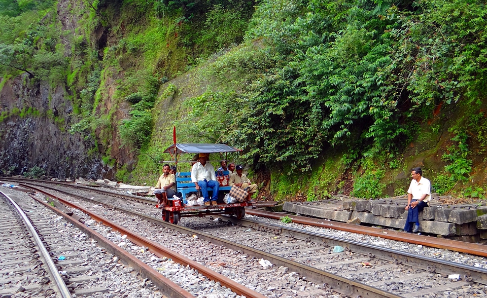 India railroad mountain railway