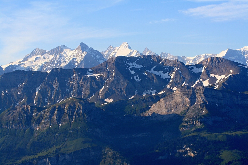 Alpine mountains switzerland