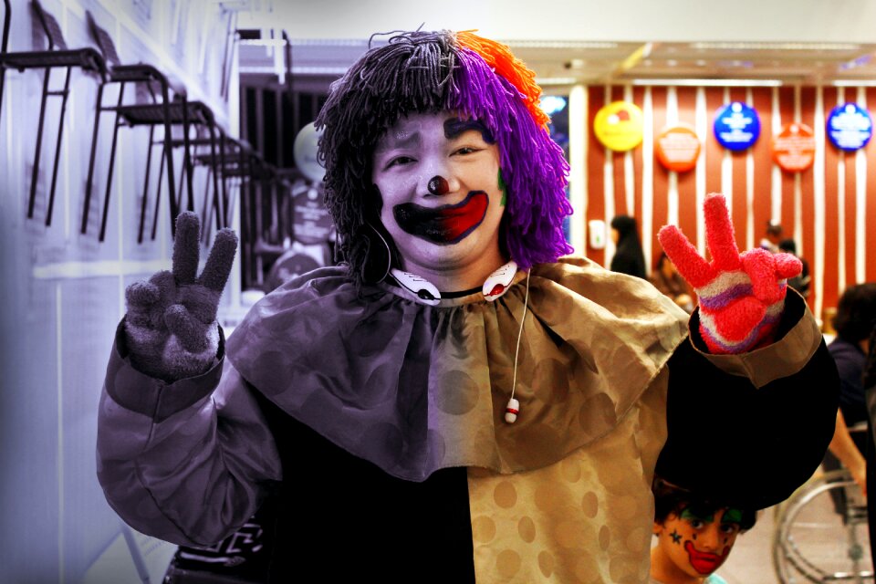 Free stock photo of bright, clown, dull photo