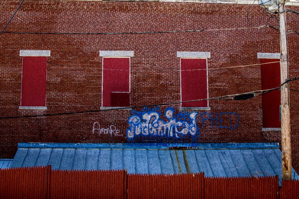 Free stock photo of abandoned, boarded, wall