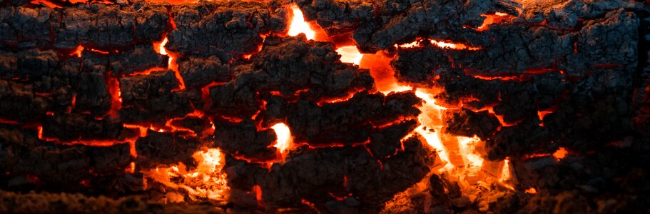 Free stock photo of burning, fire, log photo
