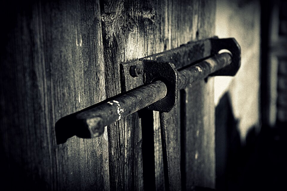 Free stock photo of barn doors, blackwhite