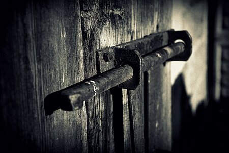 Free stock photo of barn doors, blackwhite photo