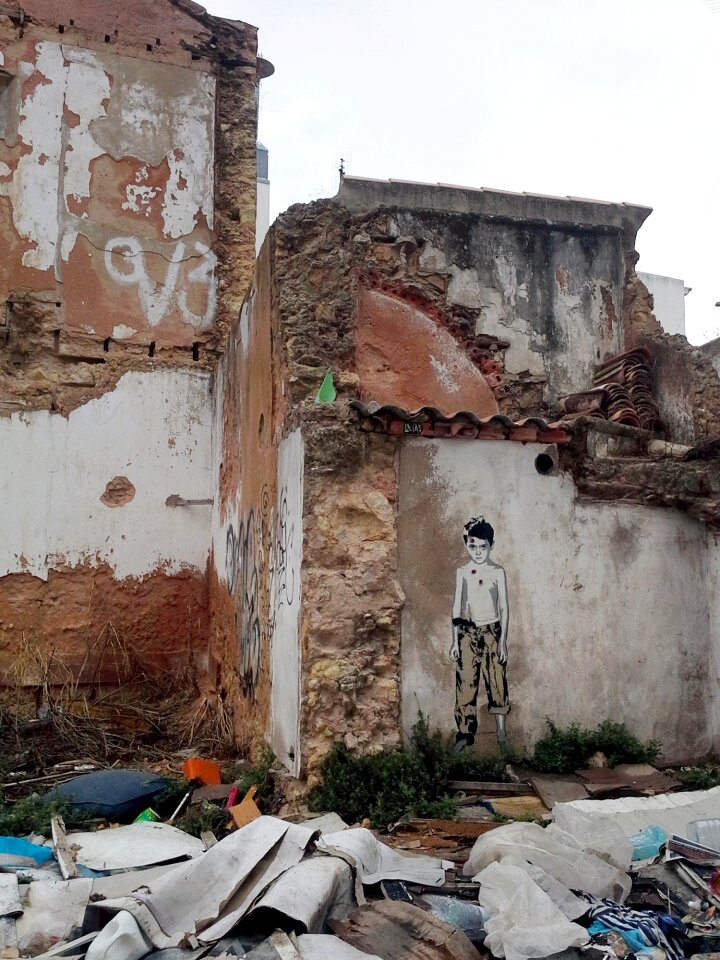 Free stock photo of ruins, stencil, theme street-art