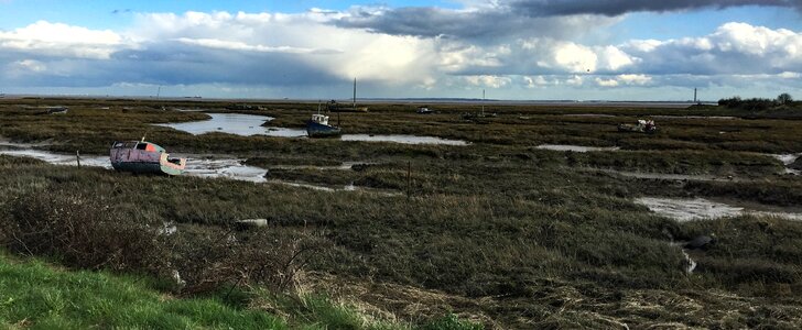 Free stock photo of boats, leigh sea, salt marsh photo