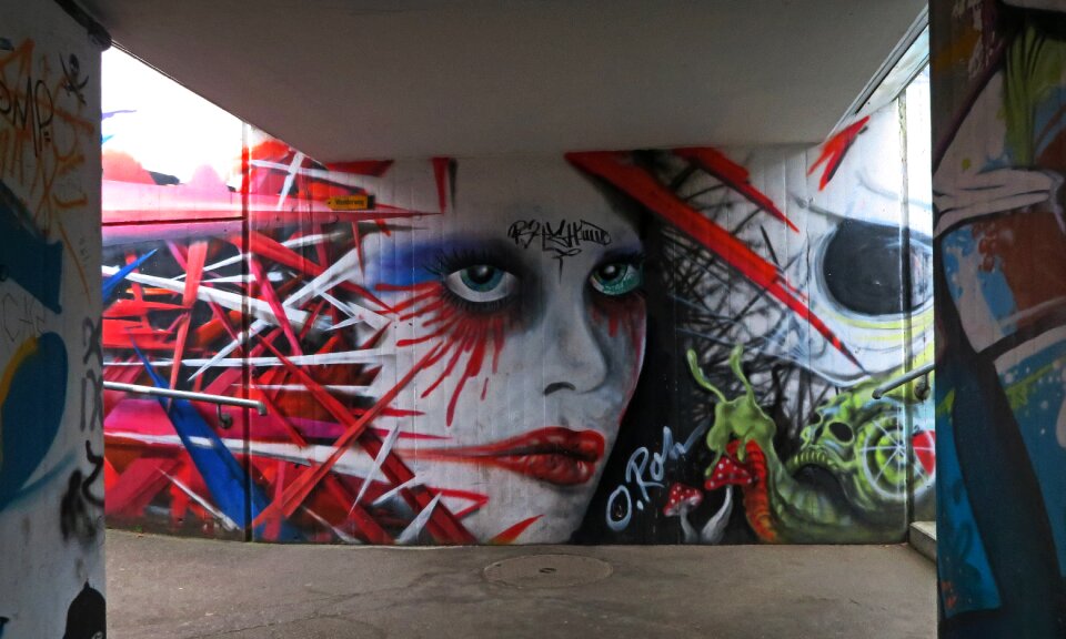 Free stock photo of theme street-art, walkway