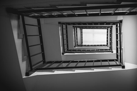 Free stock photo of architecture, black and-white, contrast photo