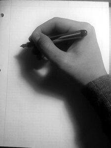 Free stock photo of black and-white, drawing, hand photo