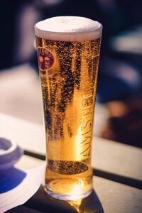 Selective Focus Photography of Clear Glass Cup Filled With Beer photo