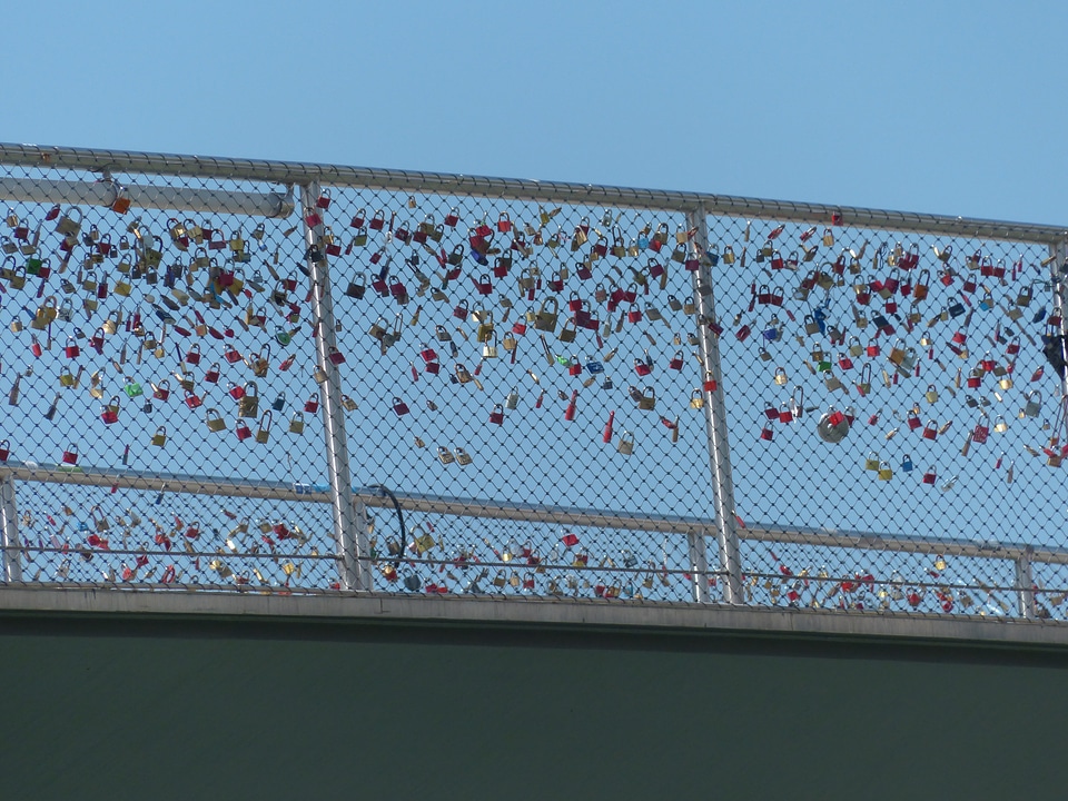 Love padlocks love symbol