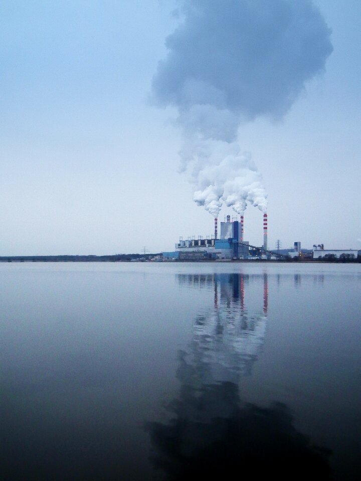 White Industrial Building