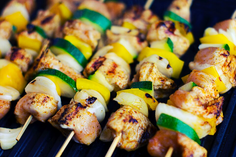 Green Brown and Black Bar B Q