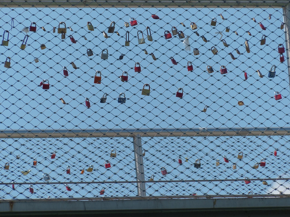 Love padlocks love symbol
