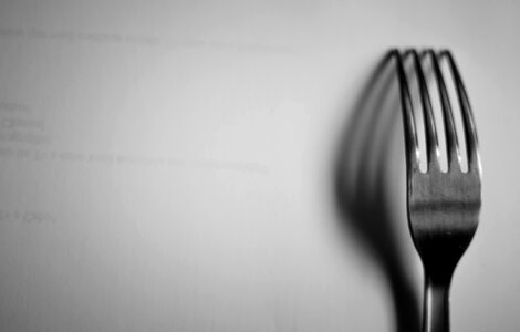 Free stock photo of fork, light, shadow