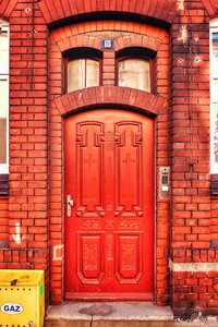 Free stock photo of bricks, doors, red photo