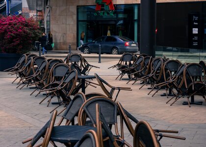 Free stock photo of chairs, city, furniture photo