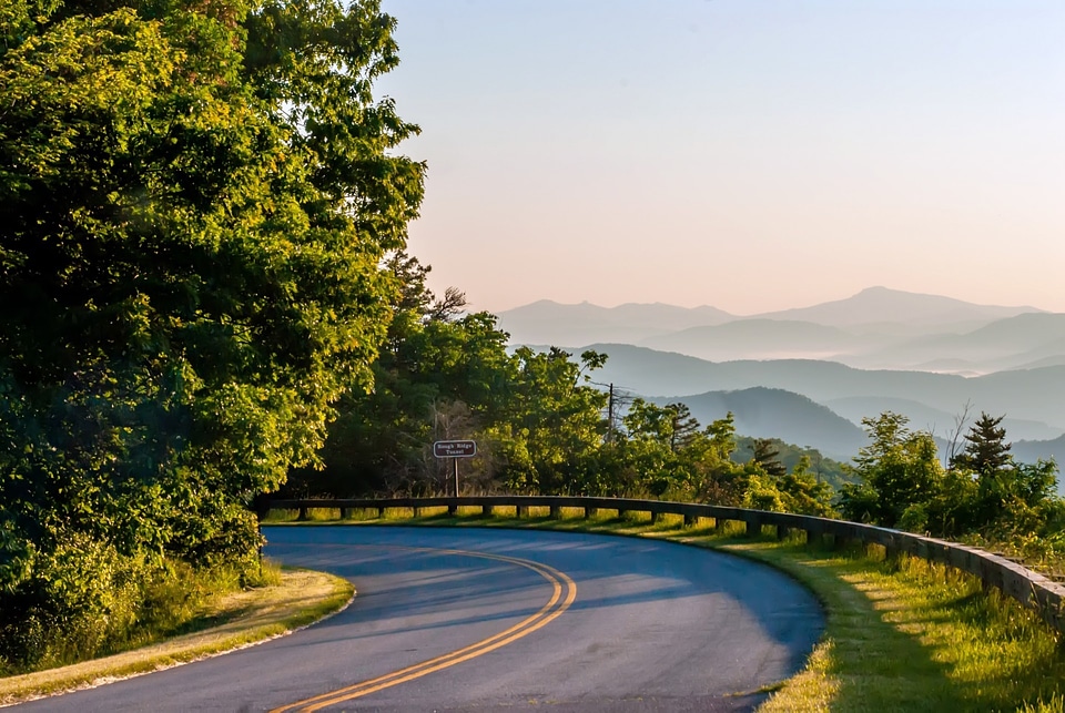 Asheville august blue hour