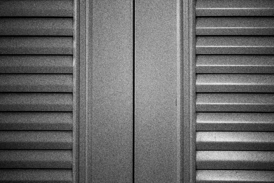 Free stock photo of black and-white, door, night photo