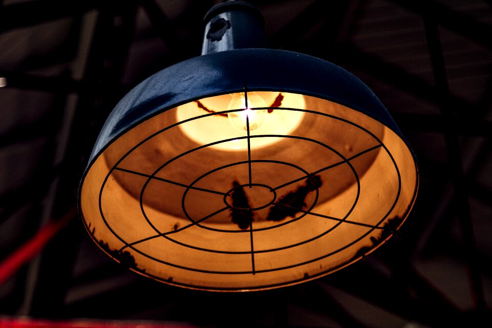Free stock photo of bulb, enamel, retro light