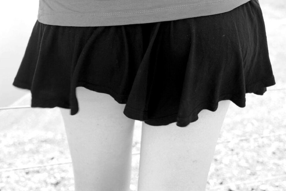 Free stock photo of detail, legs, skirt