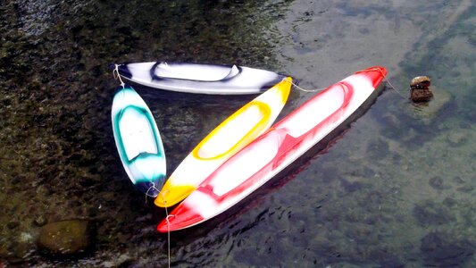 Free stock photo of boats, kayaks, theme overhead photo
