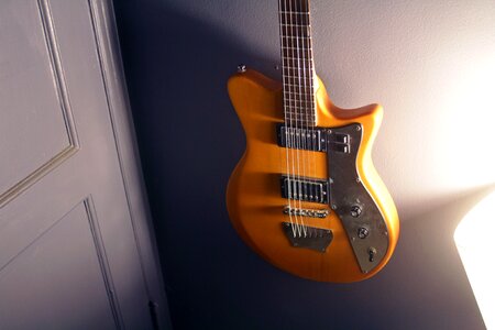 Brown and Black Electric Guitar photo