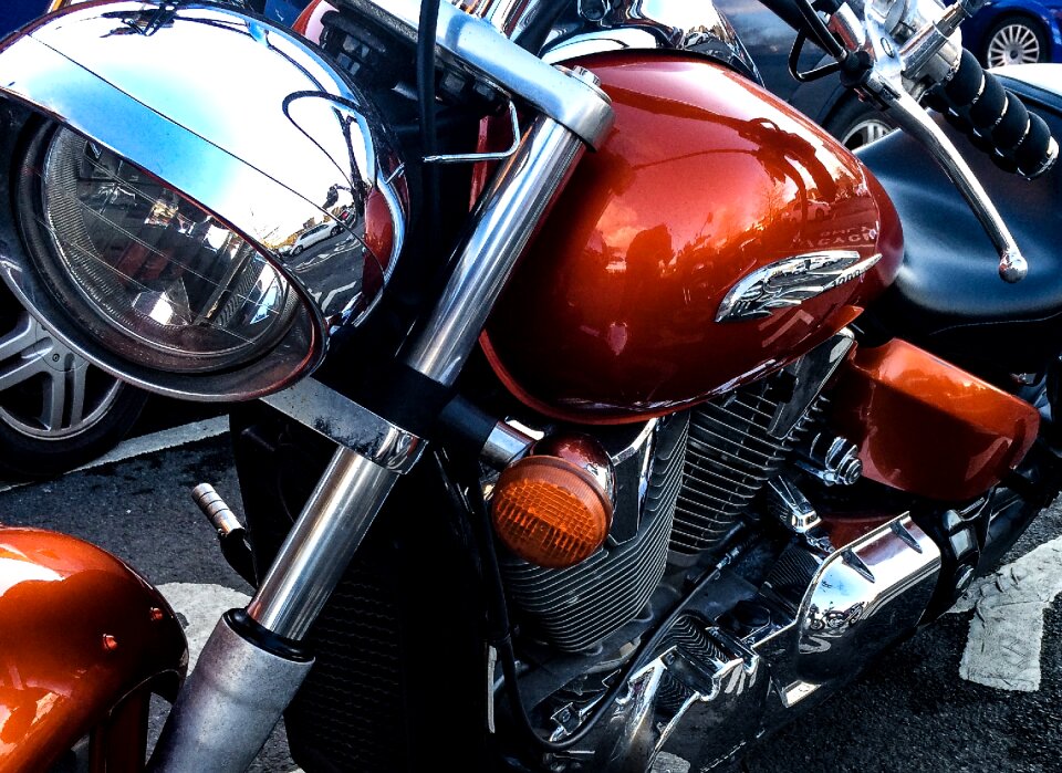Free stock photo of chrome, Honda, light