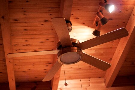 Free stock photo of ceiling, fan, night
