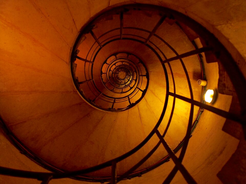 Photo of Black Metal Spiral Ladder