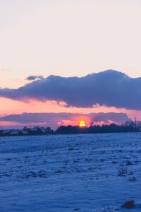 Free stock photo of poland, sunset, winter photo