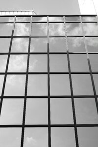 Free stock photo of black and-white, building, clouds