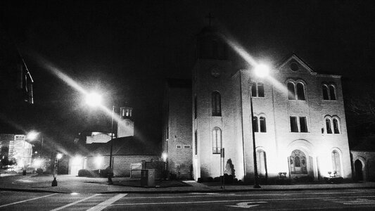 Free stock photo of black and-white, canon, church photo
