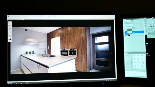 Free stock photo of kitchen, meble, night