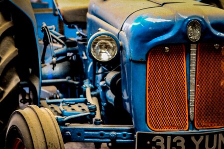 Free stock photo of blue, ford, grill photo